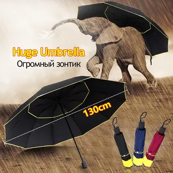 130cm Large Umbrella Men Rain Woman 3Folding Portable Double Layer Outdoor Paraguas Strong Windproof Business For Men Umbrellas
130cm Large Umbrella Men Rain Woman 3Folding Portable Double Layer Outdoor Paraguas Strong Windproof Business For Men Umbrellas