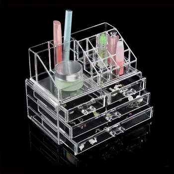 Clear Acrylic 3 Tier 6 Drawers And 16 Grid Stackable Large Cosmetics Makeup Organizer And Jewelry Storage Case Display Set
Clear Acrylic 3 Tier 6 Drawers And 16 Grid Stackable Large Cosmetics Makeup Organizer And Jewelry Storage Case Display Set