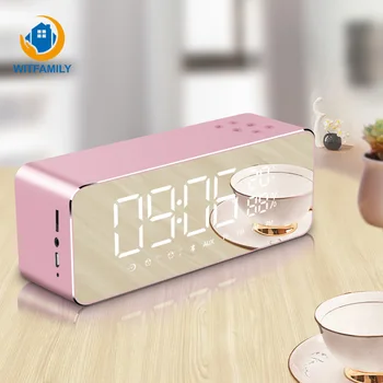 Wireless Bluetooth Digital Alarm Clock Temperature Display FM Radio Electronic LED table watch of Subwoofer Music Player
Wireless Bluetooth Digital Alarm Clock Temperature Display FM Radio Electronic LED table watch of Subwoofer Music Player