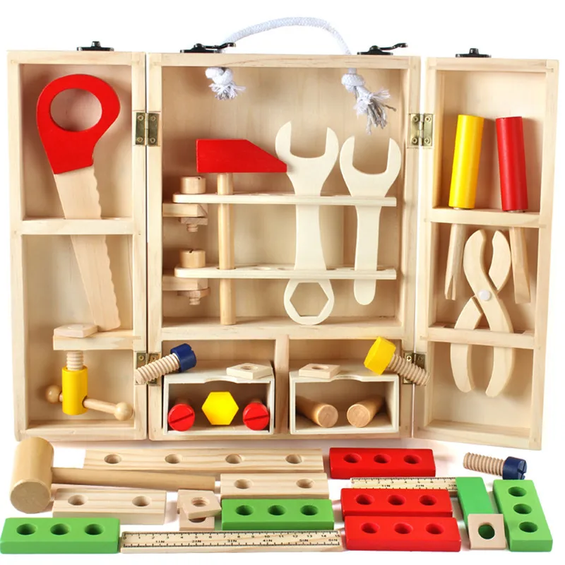DIY Hand Educational Model Wooden Children Play House Toy Set Boy Maintenance Repair Intelligence Toolbox
DIY Hand Educational Model Wooden Children Play House Toy Set Boy Maintenance Repair Intelligence Toolbox