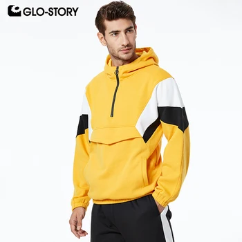 GLO-STORY Men's Loose Hoodies Patchwork Zipper Pullover Long Sleeve Sweatshirt Men's Clothes MPU-9320
GLO-STORY Men's Loose Hoodies Patchwork Zipper Pullover Long Sleeve Sweatshirt Men's Clothes MPU-9320
