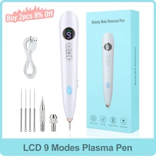 

9 Modes Plasma LCD Pen Freckle Remover Machine Mole Removal Dark Spot Remover Skin Wart Tag Tattoo Remaval Tool Beauty Salon Pen