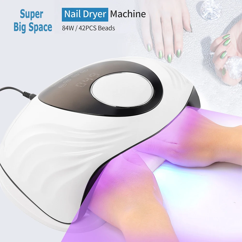 Infrared Sensor UV LED Nail Dryer Lamp 84W 42LEDs Nail Curing Lamp UV Nail Gel Polish Fast Drying Machine For Manicure Pedicure
Infrared Sensor UV LED Nail Dryer Lamp 84W 42LEDs Nail Curing Lamp UV Nail Gel Polish Fast Drying Machine For Manicure Pedicure