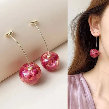 2020 Hot sale Resin Cherry Long Drop earrings for women Sweet Fruit Ear Dangle Charming Pendant Jewelry Gifts kolczyki#38 
2020 Hot sale Resin Cherry Long Drop earrings for women Sweet Fruit Ear Dangle Charming Pendant Jewelry Gifts kolczyki#38