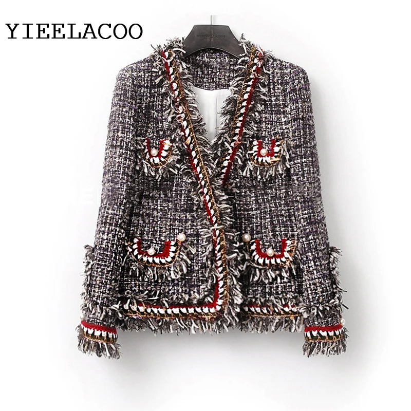 Coffee Tweed women Jacket one-piece Spring / Autumn women's jacket New Small Fragrance Burr ladies jacket coat
Coffee Tweed women Jacket one-piece Spring / Autumn women's jacket New Small Fragrance Burr ladies jacket coat