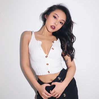2020 new fashion women's clothing Short knitted vest sexy sleeveless top retro
2020 new fashion women's clothing Short knitted vest sexy sleeveless top retro