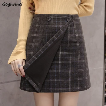 Skirts Women Plaid Double Button Slim Trendy A-Line Korean Style Elegant Leisure Solid High Quality Skirt Womens Simple Ladies
Skirts Women Plaid Double Button Slim Trendy A-Line Korean Style Elegant Leisure Solid High Quality Skirt Womens Simple Ladies