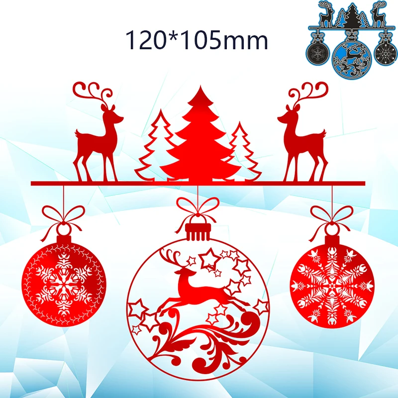 New Metal Cutting Dies Christmas Set For Card DIY Scrapbooking stencil Paper Craft Album template Dies 120*105mm
New Metal Cutting Dies Christmas Set For Card DIY Scrapbooking stencil Paper Craft Album template Dies 120*105mm