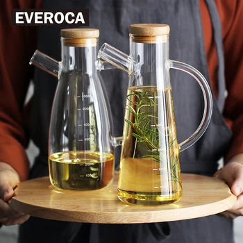 Large-capacity Kitchen Oil Bottle Glass Cover Leak-proof Creative Transparent Oil Vinegar Pot
Large-capacity Kitchen Oil Bottle Glass Cover Leak-proof Creative Transparent Oil Vinegar Pot