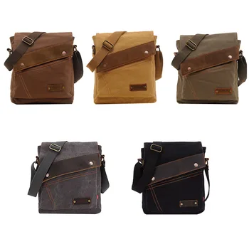 Casual Vertical Shoulder Bag Travel Bag Canvas Messenger Bag Men's Retro Messenger Bag
Casual Vertical Shoulder Bag Travel Bag Canvas Messenger Bag Men's Retro Messenger Bag