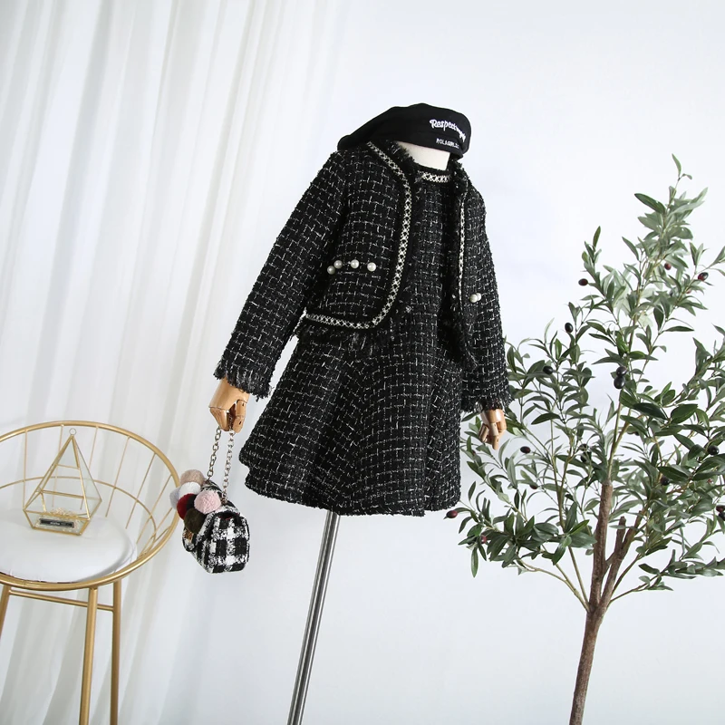 2 Pieces/Set Winter&Autumn White&Black Baby Girls Cardigan Coat+Dress for Baby Kids Clothing Set for Girls Brands Clothes Set 
2 Pieces/Set Winter&Autumn White&Black Baby Girls Cardigan Coat+Dress for Baby Kids Clothing Set for Girls Brands Clothes Set
