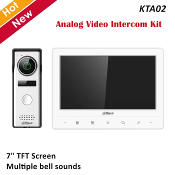Dahua Analog Video Intercom Kit KTA02 7" TFT Screen Multiple Bell Sounds Support Unlock Voice call Video call Volume Adjustment
Dahua Analog Video Intercom Kit KTA02 7" TFT Screen Multiple Bell Sounds Support Unlock Voice call Video call Volume Adjustment