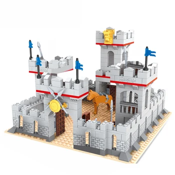 686Pcs DIY Small Particles Building Block Castle Medieval Knight Gate Guard Education Toy For Children Birthday Gift-Carton Box
686Pcs DIY Small Particles Building Block Castle Medieval Knight Gate Guard Education Toy For Children Birthday Gift-Carton Box