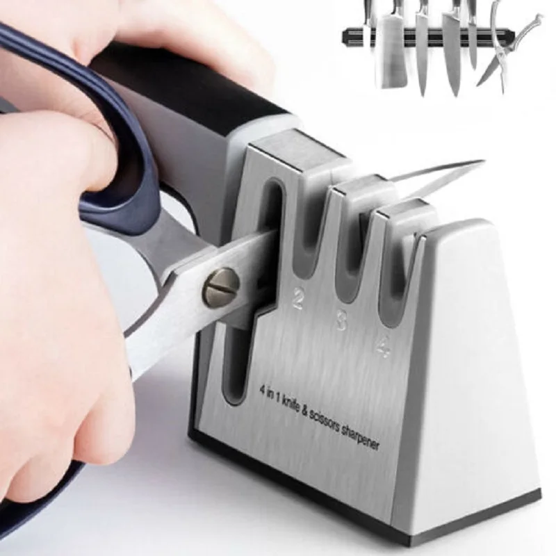 4 in 1 Knife Sharpener Professional Kitchen Sharpening Stone System Stainless Steel Blades Ceramic Sharpener Tool dropshipping
4 in 1 Knife Sharpener Professional Kitchen Sharpening Stone System Stainless Steel Blades Ceramic Sharpener Tool dropshipping
