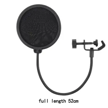Practical Double Layer Studio Microphone Flexible Wind Screen Mask Mic Shield for Speaking Studio Singing Recording 
Practical Double Layer Studio Microphone Flexible Wind Screen Mask Mic Shield for Speaking Studio Singing Recording