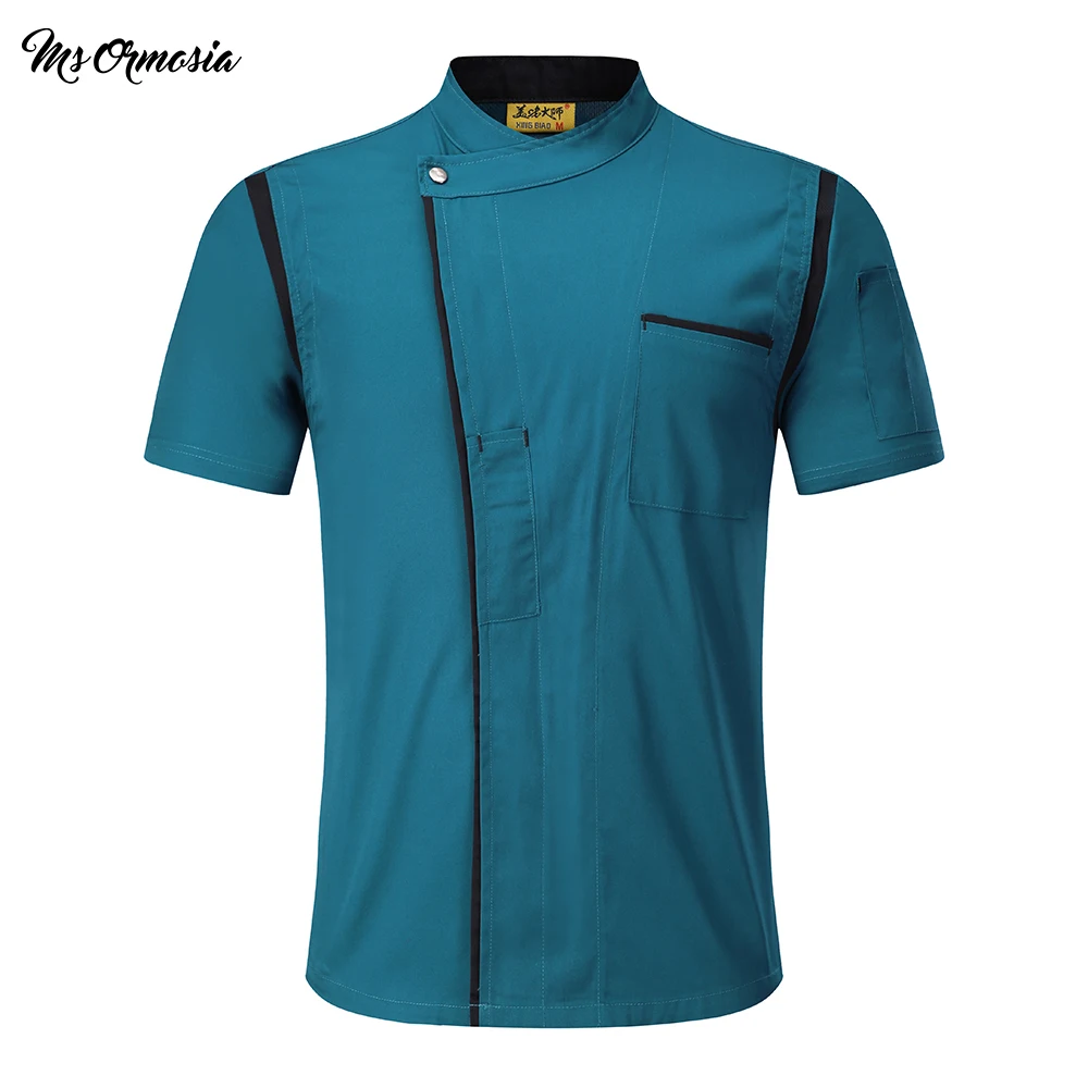 Unisex Short Sleeve Mesh Patchwork Breathable Stitching Color Food Service Cafe Waiter Work Wear Chef Jackets Uniforms Aprons
Unisex Short Sleeve Mesh Patchwork Breathable Stitching Color Food Service Cafe Waiter Work Wear Chef Jackets Uniforms Aprons