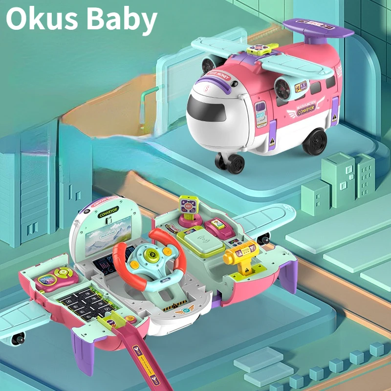 Brand New 3 in 1 Cartoon Deformation Airplane Children's Toy Light Steering Wheel Multifunction Early Education Toy
Brand New 3 in 1 Cartoon Deformation Airplane Children's Toy Light Steering Wheel Multifunction Early Education Toy
