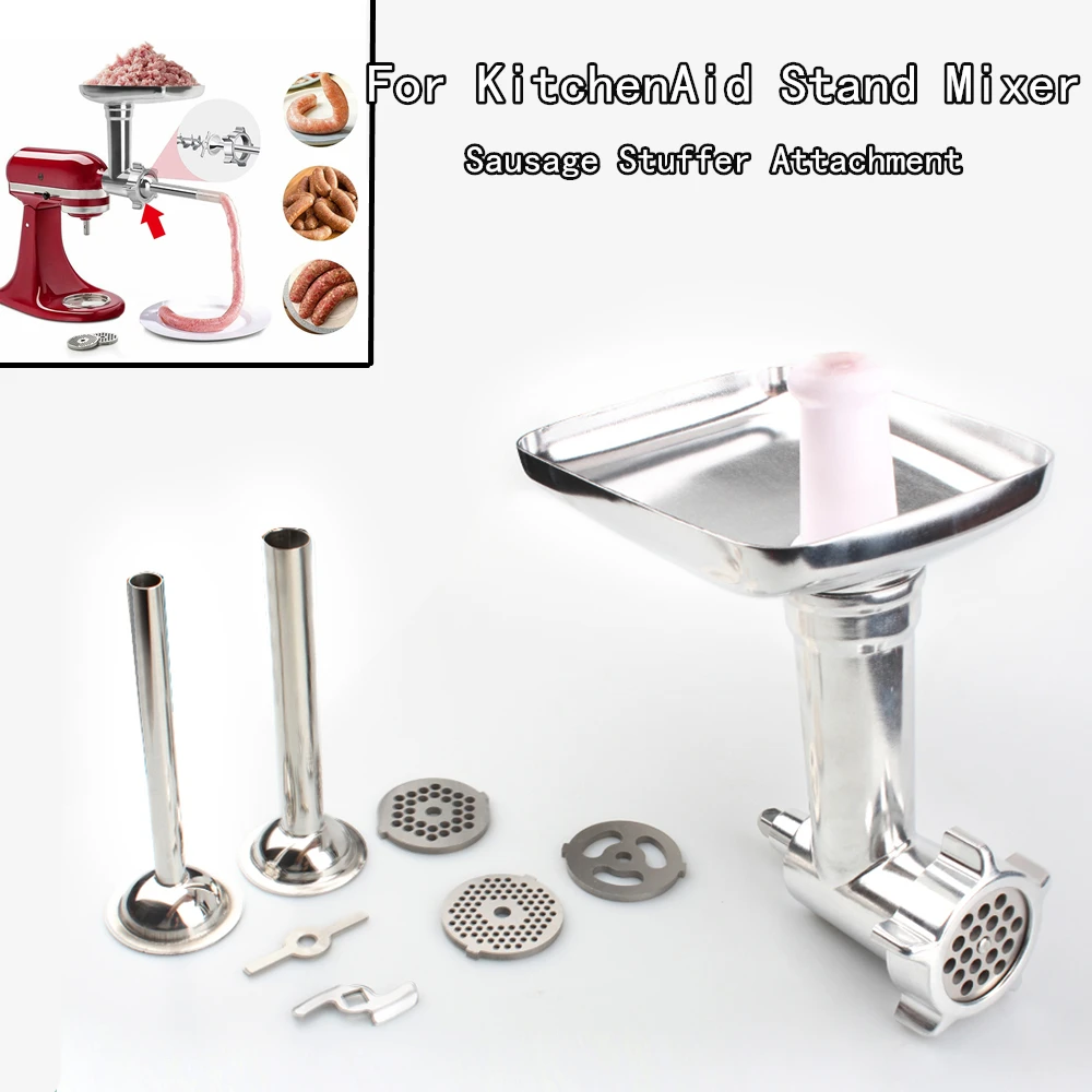 Steel Kitchen Meat Grinder Sausage Stuffer Attachment For KitchenAid Stand Mixer Kitchen Tools Cook Mincer
Steel Kitchen Meat Grinder Sausage Stuffer Attachment For KitchenAid Stand Mixer Kitchen Tools Cook Mincer