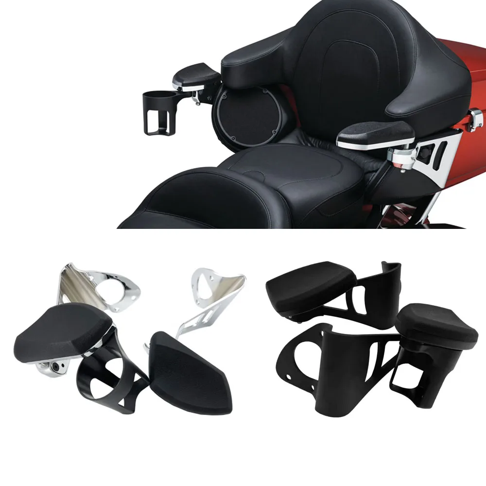 Passenger Armrests Comfortable Swing-Out with Cup Holder for Harley Models Touring and Tri Glide 2014-2020
Passenger Armrests Comfortable Swing-Out with Cup Holder for Harley Models Touring and Tri Glide 2014-2020