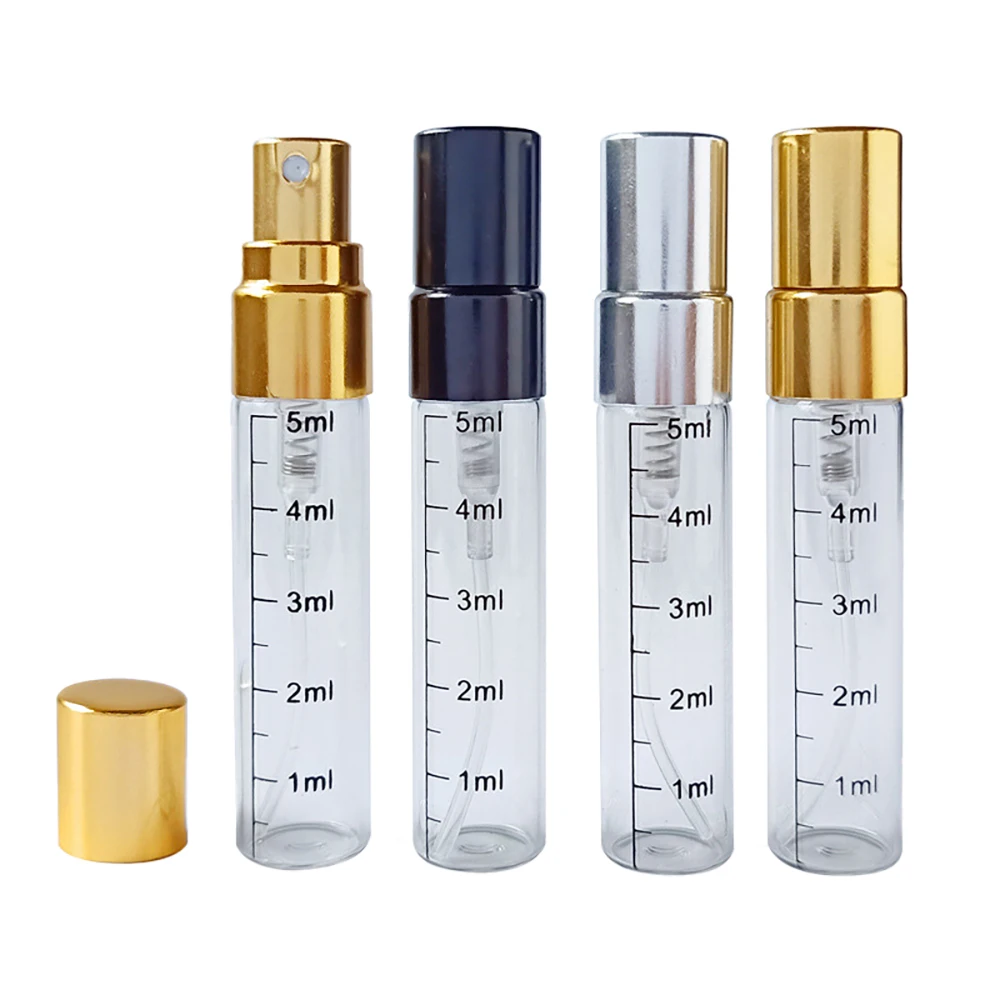 5pcs/lot 5ml Glass Bottle With Scale Empty Spray Perfume Bottle Sample Glass Vials Portable Mini Perfume Atomizer
5pcs/lot 5ml Glass Bottle With Scale Empty Spray Perfume Bottle Sample Glass Vials Portable Mini Perfume Atomizer