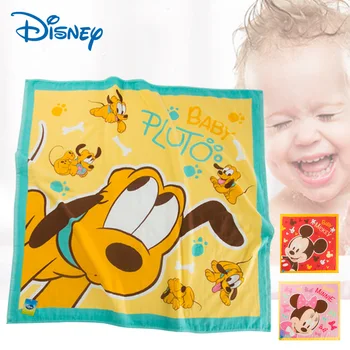 

Original Disney Mickey Minnie Lovely Square Bath Towel Pure Cotton Yarn Baby Cartoon Baby Towel Newborn Towels MM825BT