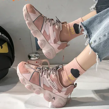 Sneakers Shoes Women Female Platform Sneaker Ladies Trainers Chunky Brand Shoes Woman Basket Femme Tenis Feminino 2020
Sneakers Shoes Women Female Platform Sneaker Ladies Trainers Chunky Brand Shoes Woman Basket Femme Tenis Feminino 2020