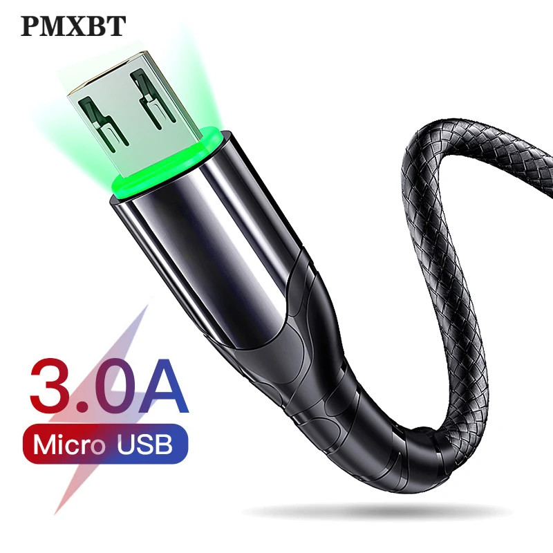 LED Micro USB Cable 3A Fast Charging 1M Microusb Data Cable For Samsung Xiaomi Android 3.0 Charger Wire Cord Mobile Phone Cable
LED Micro USB Cable 3A Fast Charging 1M Microusb Data Cable For Samsung Xiaomi Android 3.0 Charger Wire Cord Mobile Phone Cable