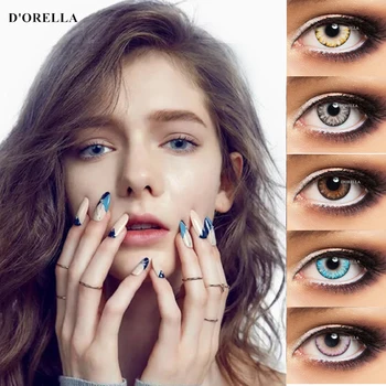 D'ORELLA 1 Pair(2pcs) ICE FLOWER series Coloured Contact Lenses for Eyes Cosmetic Contact Lens Eye Color Makeup Eyes 
D'ORELLA 1 Pair(2pcs) ICE FLOWER series Coloured Contact Lenses for Eyes Cosmetic Contact Lens Eye Color Makeup Eyes