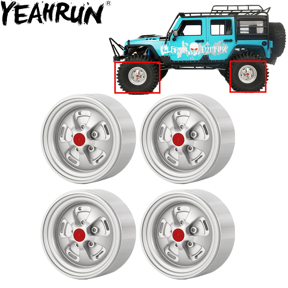 YEAHRUN 4pcs/set Metal Alloy 1.9'' Beadlock Wheel Rim for Axial SCX10 90046 TRX-4 D90 CC01 1/10 RC Crawler
YEAHRUN 4pcs/set Metal Alloy 1.9'' Beadlock Wheel Rim for Axial SCX10 90046 TRX-4 D90 CC01 1/10 RC Crawler