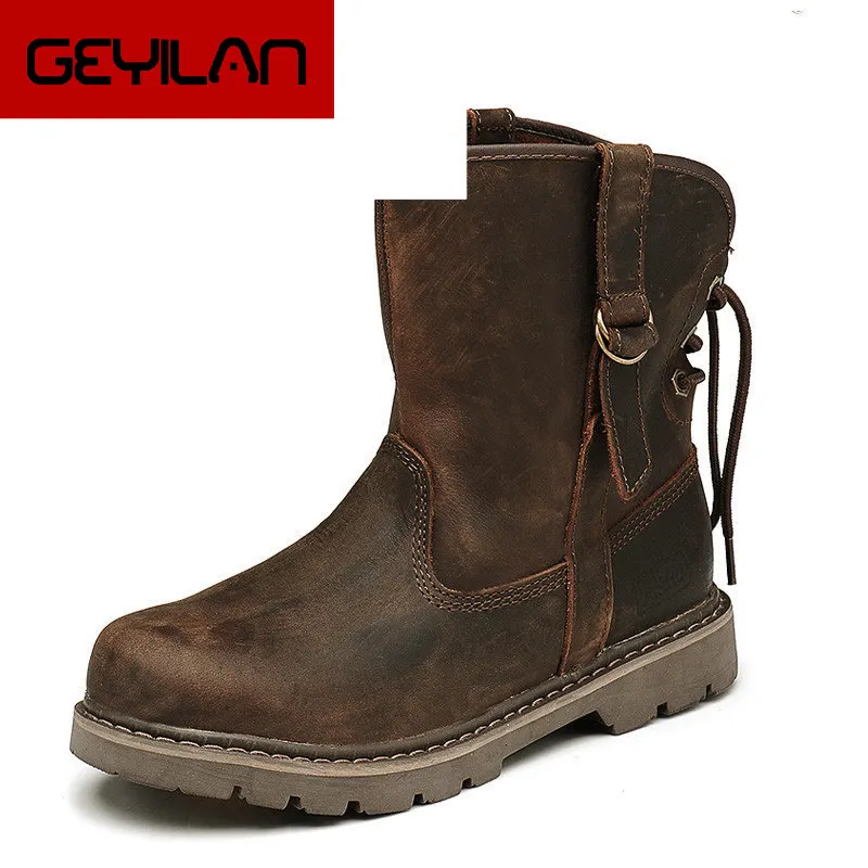 New Genuine Leather Arrival Suede Leather Men Snow Boots Autumn Winter Warm Plush Men boots Ankle Boots casual Martin boots 44
New Genuine Leather Arrival Suede Leather Men Snow Boots Autumn Winter Warm Plush Men boots Ankle Boots casual Martin boots 44