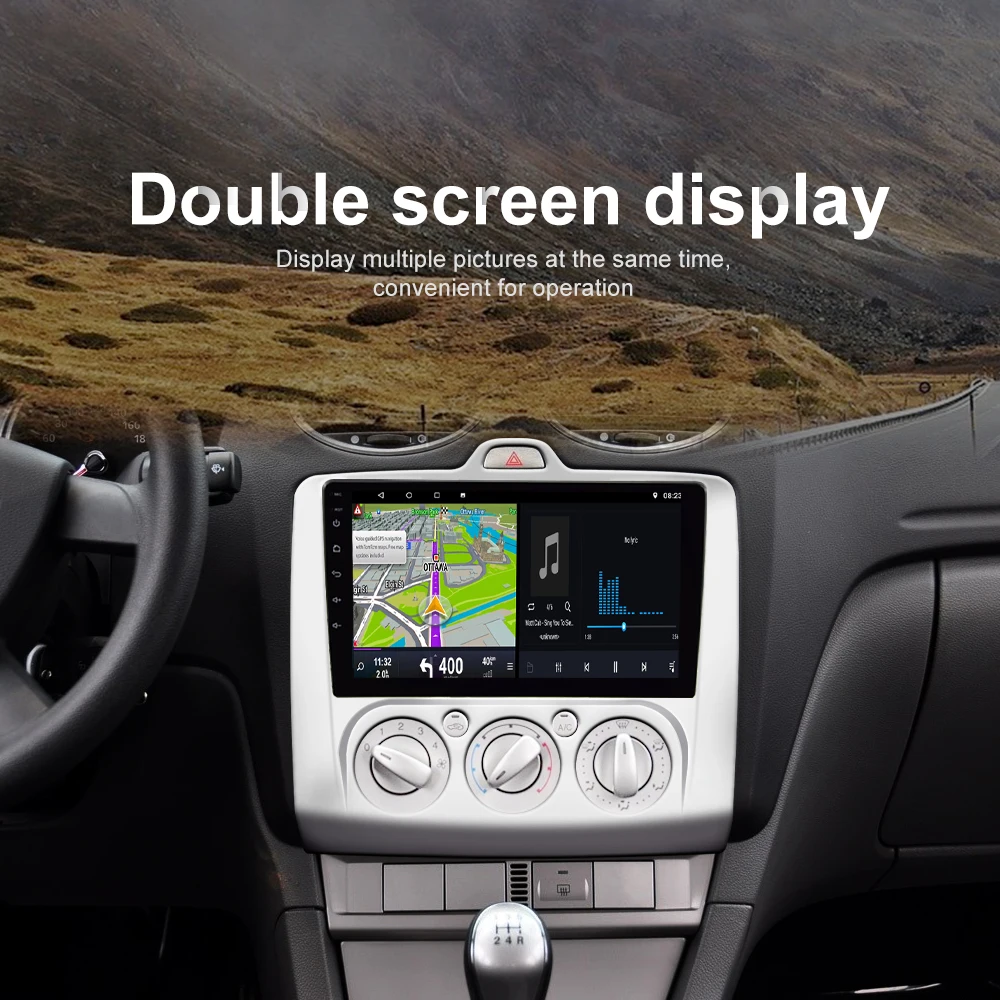 AMPrime Android автомобильный стерео радио для Ford focus Exi MT 2004 2012 2Din Мультимедиа Видео