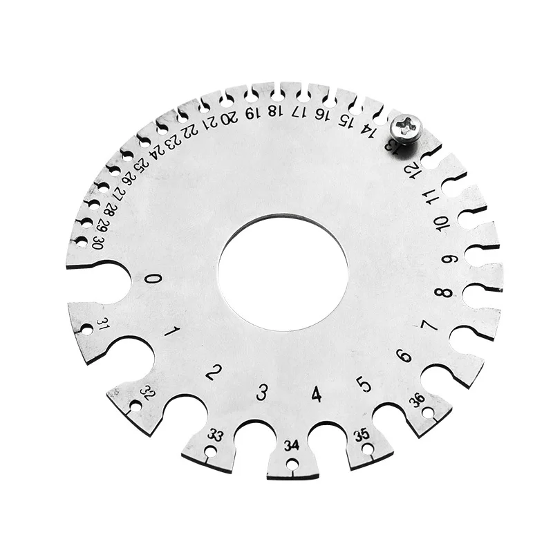 0-36 Round AWG SWG wire thickness ruler Stainless Steel welding gauge weld inspection ruler standard wire Diameter Measurer Tool
0-36 Round AWG SWG wire thickness ruler Stainless Steel welding gauge weld inspection ruler standard wire Diameter Measurer Tool