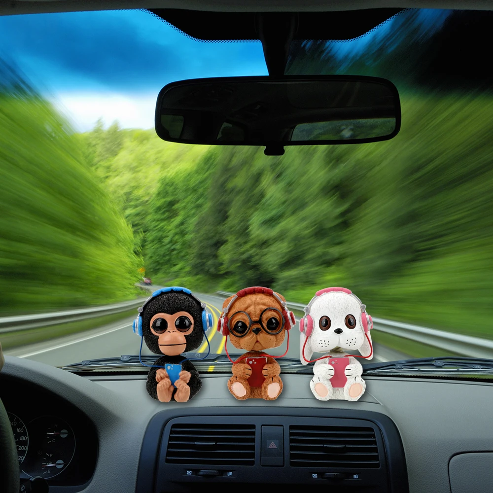 YOSOLO Music Nodding Dog Rabbit Monkey Interior Decors Shaking Head Dolls Cute Car Dashboard Toys Car-styling Car Ornaments
YOSOLO Music Nodding Dog Rabbit Monkey Interior Decors Shaking Head Dolls Cute Car Dashboard Toys Car-styling Car Ornaments