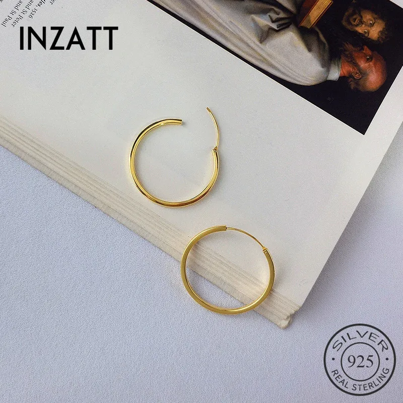 INZATT Real 925 Sterling Silve Geometric Round Hoop Earrings For Fashion Women Party Minimalist Fine Jewelry 2019 Accessories
INZATT Real 925 Sterling Silve Geometric Round Hoop Earrings For Fashion Women Party Minimalist Fine Jewelry 2019 Accessories