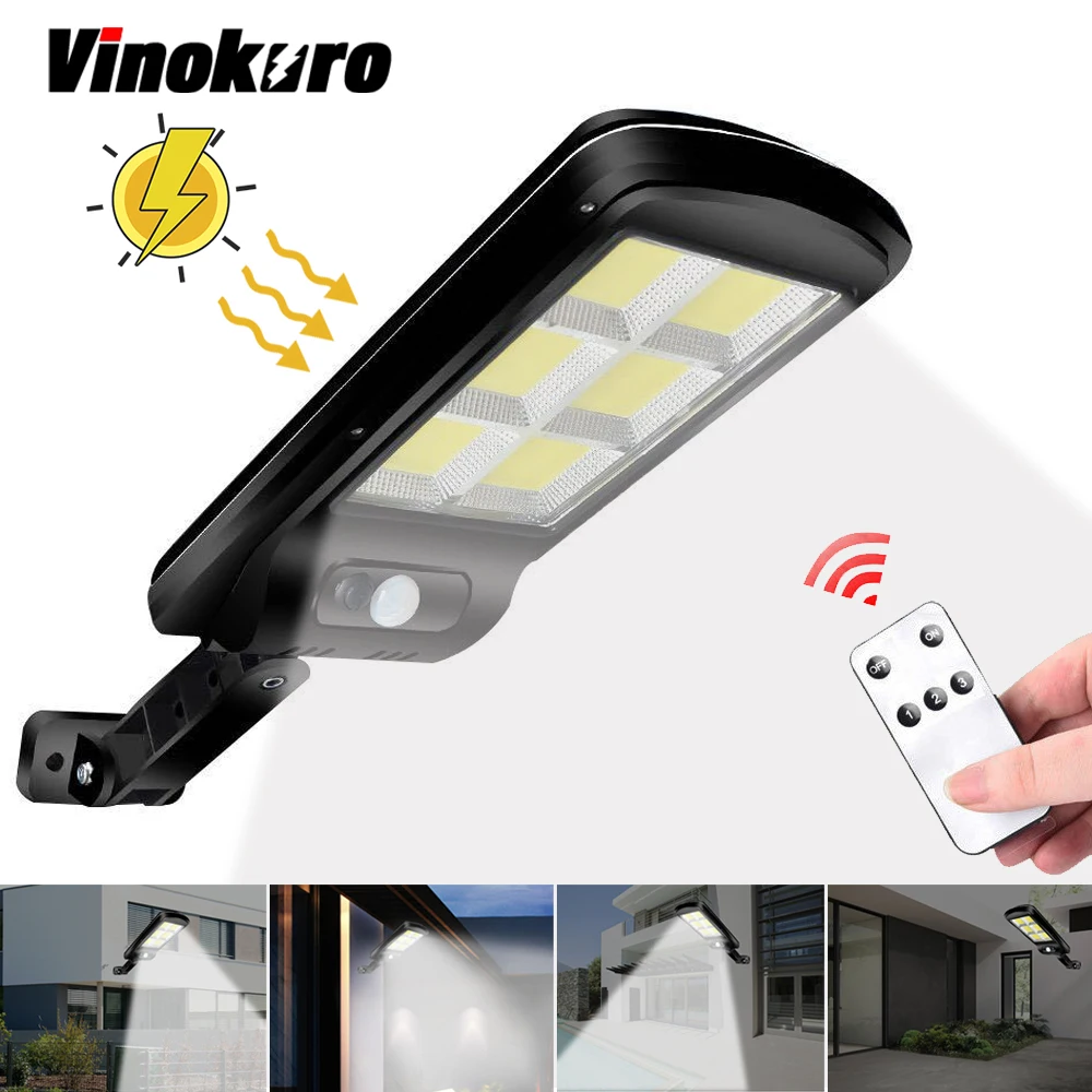 COB Solar Light Powerful LED Wall Lamp Remote Control Street lights PIR Motion Sensor IP65 Waterproof Outdoor Garden Lighting
COB Solar Light Powerful LED Wall Lamp Remote Control Street lights PIR Motion Sensor IP65 Waterproof Outdoor Garden Lighting
