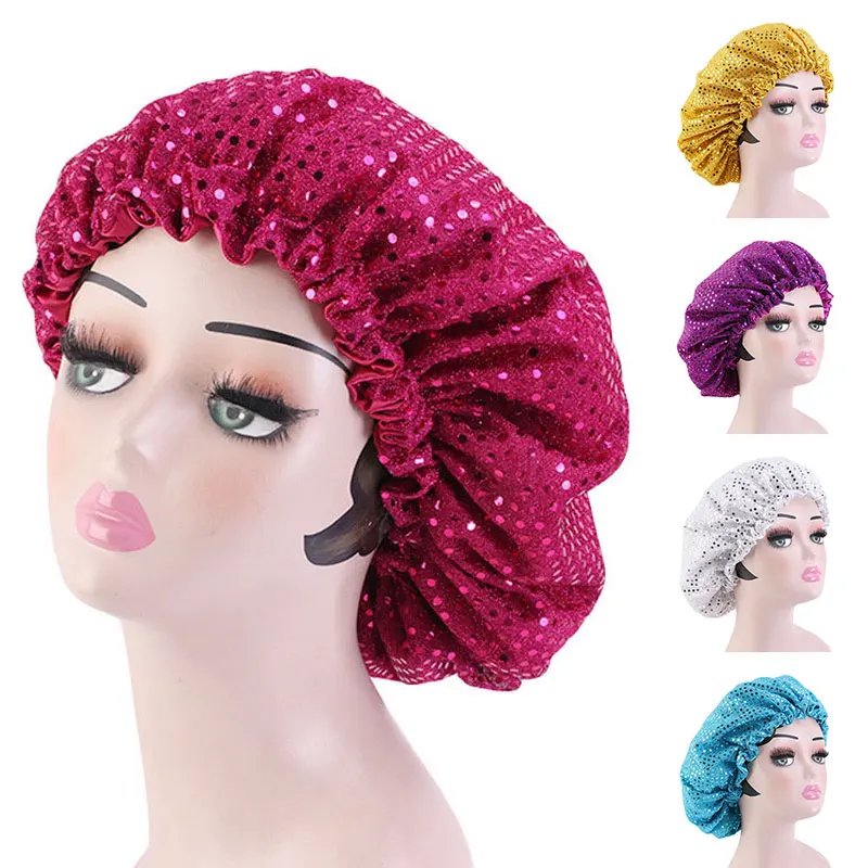 Turban Hat Night Cap Muslim Sequins Bonnet Hat Round Head Cover Sleep Hat Headscarf Satin Elastic Bonnet Hat Head Cover
Turban Hat Night Cap Muslim Sequins Bonnet Hat Round Head Cover Sleep Hat Headscarf Satin Elastic Bonnet Hat Head Cover