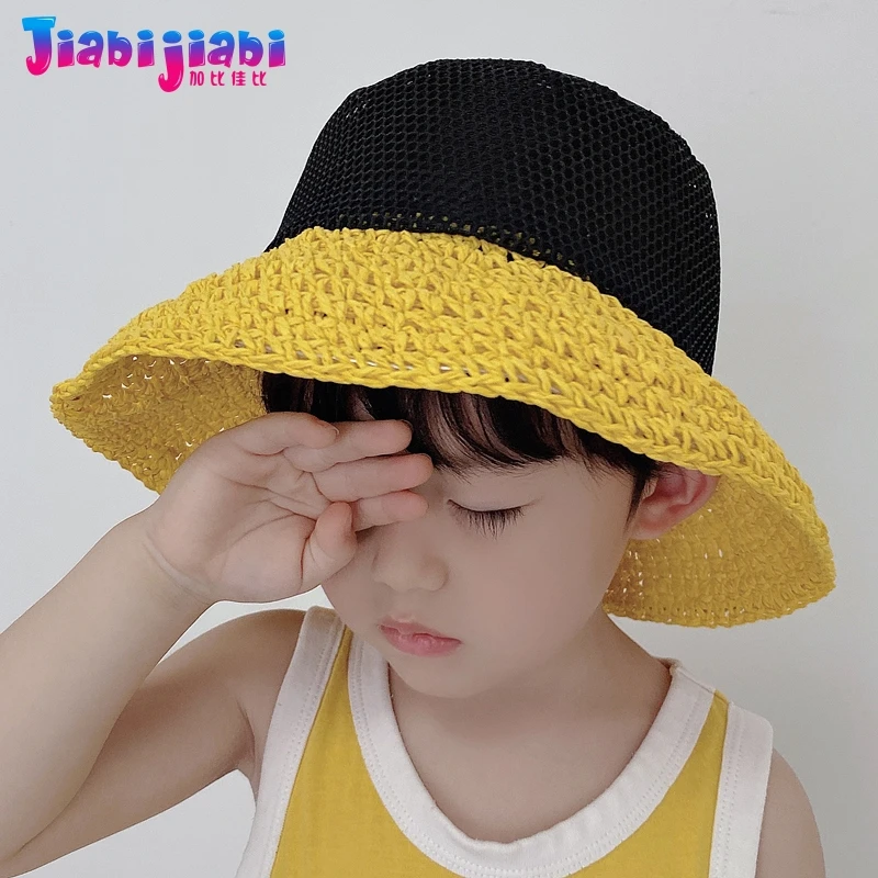 Summer Children Straw Hat Baby Sunshade Hat Preschool Toddler Boys Girls Mesh hollow Stitching color Fisherman Basin Hat 0-6 old
Summer Children Straw Hat Baby Sunshade Hat Preschool Toddler Boys Girls Mesh hollow Stitching color Fisherman Basin Hat 0-6 old