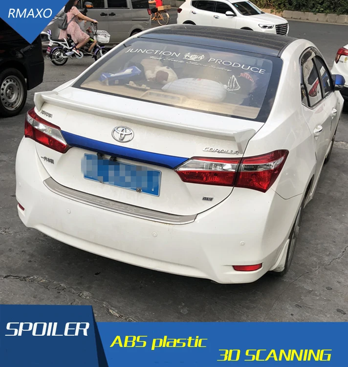 Спойлер для автомобиля 14 TRD Corolla материал ABS праймер заднего крыла цветной задний
