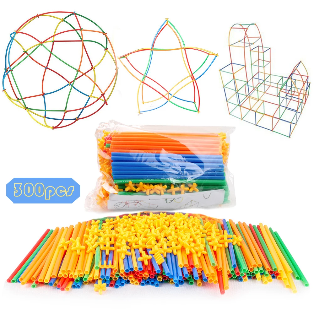 Mksafn 300pcs Diy Spell Insert 4D Space Tubular Mosaic Building Blocks Toys Imagination To Create Assembled Tubular Building Toy
Mksafn 300pcs Diy Spell Insert 4D Space Tubular Mosaic Building Blocks Toys Imagination To Create Assembled Tubular Building Toy