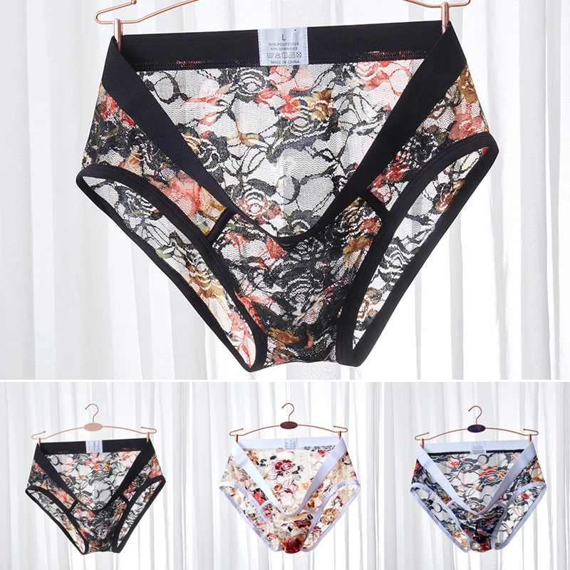 Men Sexy Underwear Lace Low Rise Briefs Thong T-Back G-String Breathable Lingerie Underpants Semi See Through Panties
Men Sexy Underwear Lace Low Rise Briefs Thong T-Back G-String Breathable Lingerie Underpants Semi See Through Panties