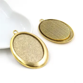 Vintage Gold Color 5pcs/Lot 30x40mm Inner Size Antique Gold Color Simple Style Cabochon Base Setting Charms Pendant-B3-11
Vintage Gold Color 5pcs/Lot 30x40mm Inner Size Antique Gold Color Simple Style Cabochon Base Setting Charms Pendant-B3-11