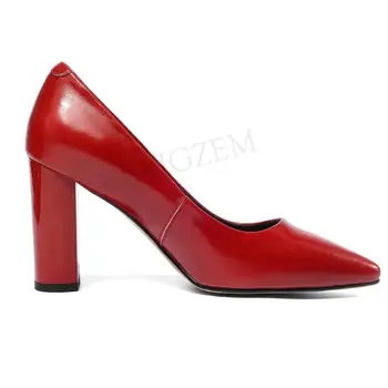 LAIGZEM Top Quality LEATHER Women Heels 4CM/8cm Pumps Chunky Block Heels Party Dress Basic Sandals Shoes Woman Big Size 33 45
LAIGZEM Top Quality LEATHER Women Heels 4CM/8cm Pumps Chunky Block Heels Party Dress Basic Sandals Shoes Woman Big Size 33 45