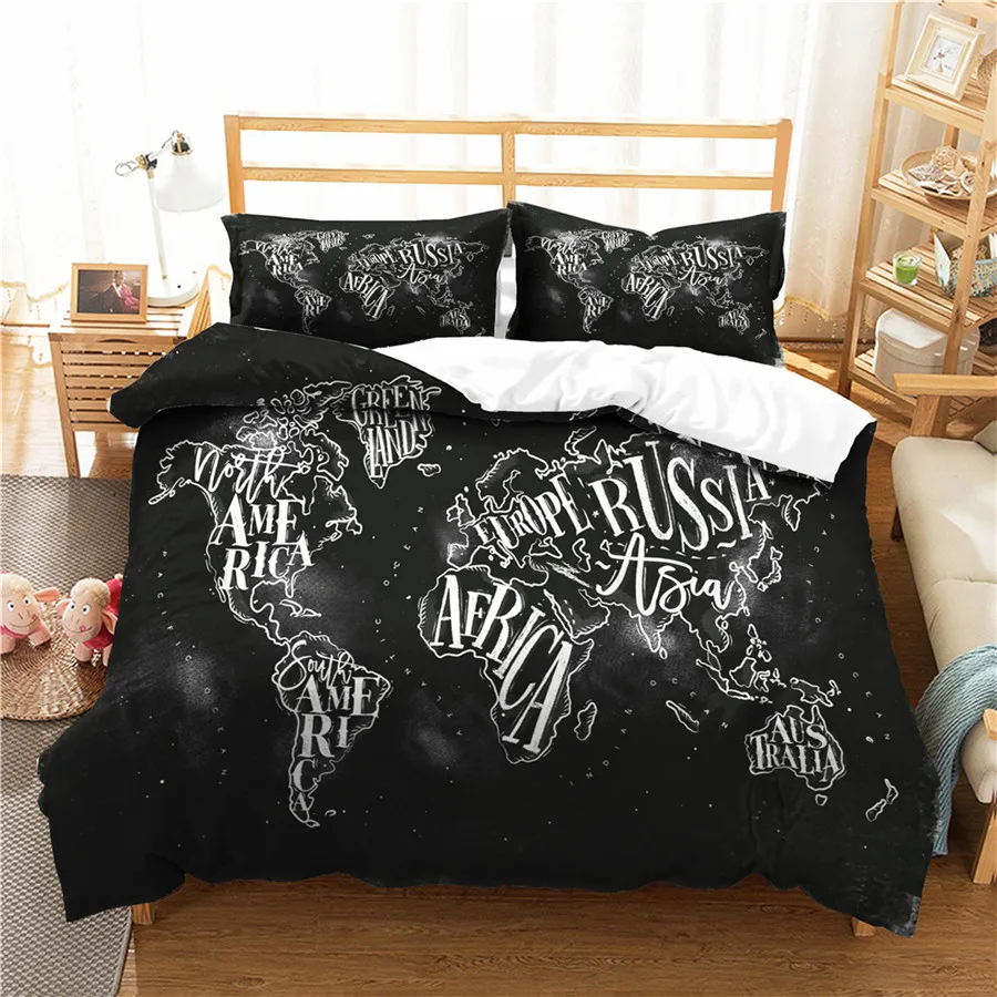 A Bedding Set 3D Printed Duvet Cover Bed Set world map Home Textiles for Adults Bedclothes with Pillowcase #DT01
A Bedding Set 3D Printed Duvet Cover Bed Set world map Home Textiles for Adults Bedclothes with Pillowcase #DT01