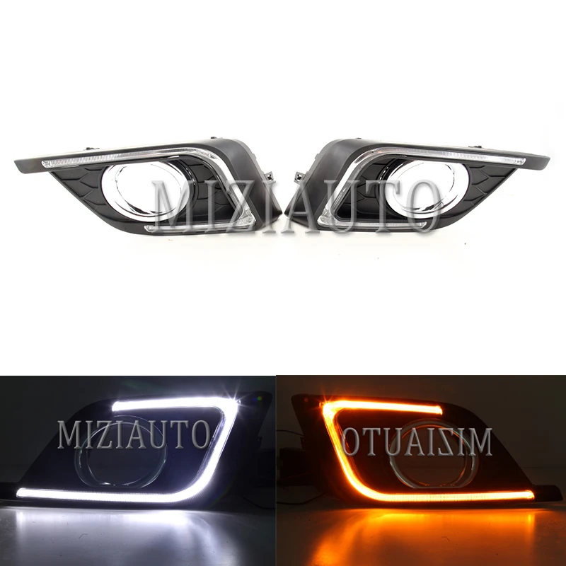 Daytime Running Light for Nissan Sentra Sylphy 2016 2017 2018 Left and Right Fog Light Cover White DRL / Yellow Turning signal
Daytime Running Light for Nissan Sentra Sylphy 2016 2017 2018 Left and Right Fog Light Cover White DRL / Yellow Turning signal