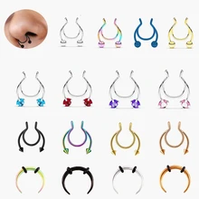 Fake Septum Nose Hoop Rings Stainless Steel Faux Lip Ear Nose Septum Ring Non Piercing Clip On Nose Hoop Rings Body Piercing
Fake Septum Nose Hoop Rings Stainless Steel Faux Lip Ear Nose Septum Ring Non Piercing Clip On Nose Hoop Rings Body Piercing