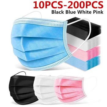10-200PCS Mouth Masks 3 layer safe Filter Face mask Anti-pollution Disposable Non Woven Masks Breathable Protective Mascarillas
10-200PCS Mouth Masks 3 layer safe Filter Face mask Anti-pollution Disposable Non Woven Masks Breathable Protective Mascarillas