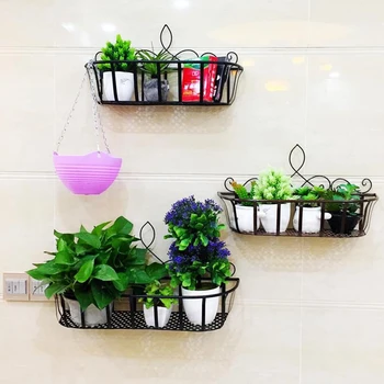 Balcony Easy Install Iron Art Rustproof Pot Holder Living Room Flower Basket Hanging Display Rack Home Decor Office Wall Mounted
Balcony Easy Install Iron Art Rustproof Pot Holder Living Room Flower Basket Hanging Display Rack Home Decor Office Wall Mounted