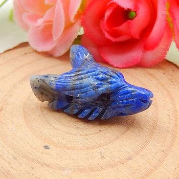 Carved Wolf head Lapis Lazuli Gemstone Pendant Bead 25x17x9mm,4.4g
Carved Wolf head Lapis Lazuli Gemstone Pendant Bead 25x17x9mm,4.4g
