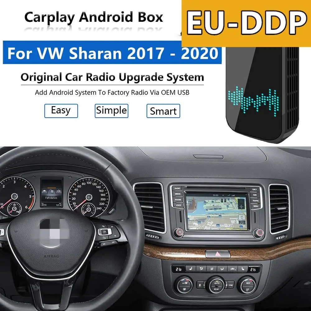 Radio Carplay upgrade Android Auto Audio For Volkswagen Sharan 2017 - 2020 Apple Wireless AI Box Car Multimedia Player GPS unit
Radio Carplay upgrade Android Auto Audio For Volkswagen Sharan 2017 - 2020 Apple Wireless AI Box Car Multimedia Player GPS unit