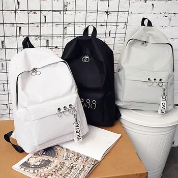 2020 Solid Color Backpack For Women Fashion Women's Ring Decoration Shoulder Bag Travel Backpack Computer Bag Satchel #JY
2020 Solid Color Backpack For Women Fashion Women's Ring Decoration Shoulder Bag Travel Backpack Computer Bag Satchel #JY